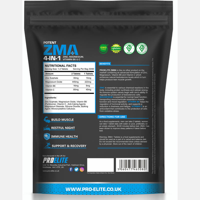 PROELITE ZMA+ Vegan Tablets